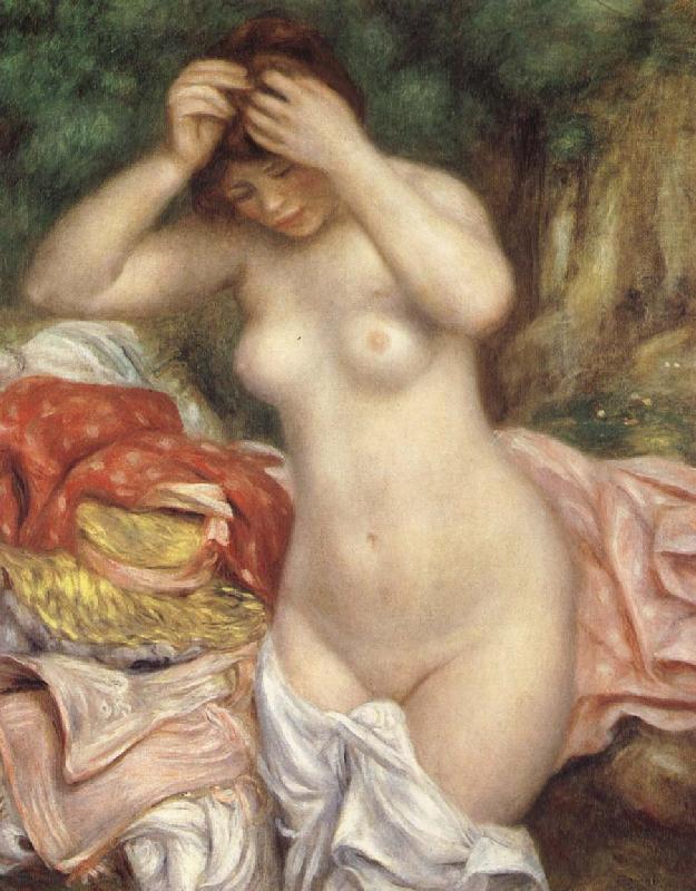 Pierre-Auguste Renoir Bathing girl who sat up haret china oil painting image